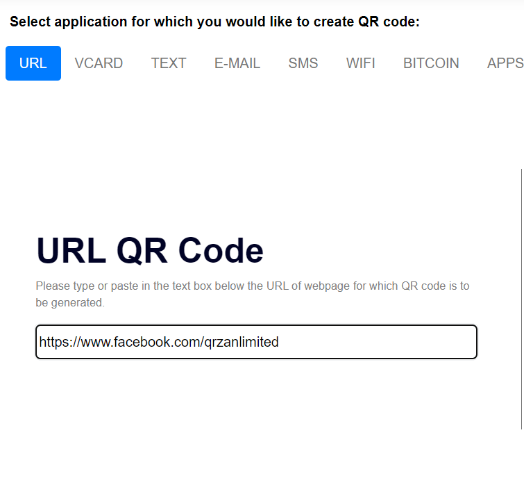 QRcode facebook business