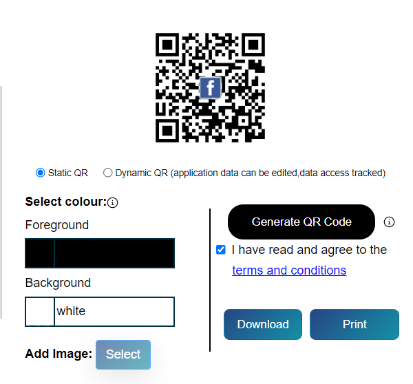 QRcode facebook business